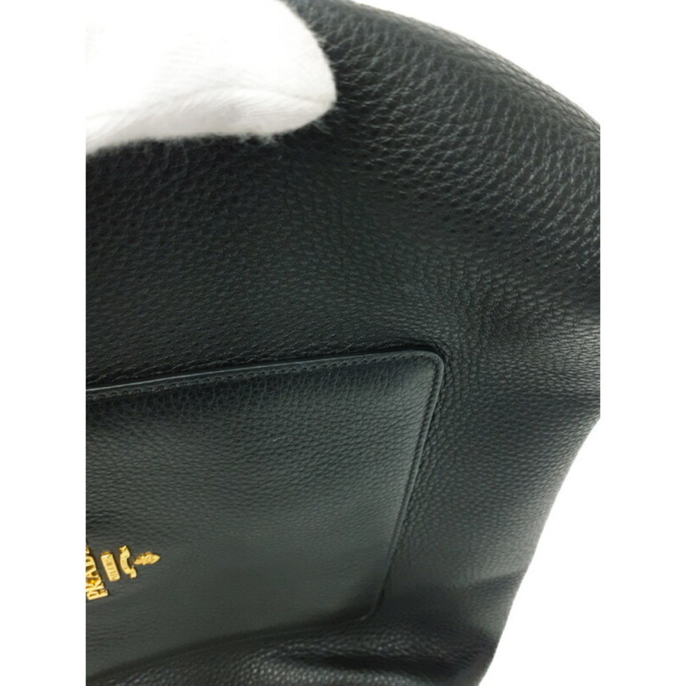 Prada Pocket textured calfskin leather Shopping Tote Daino Vitello - Picture 9 of 9
